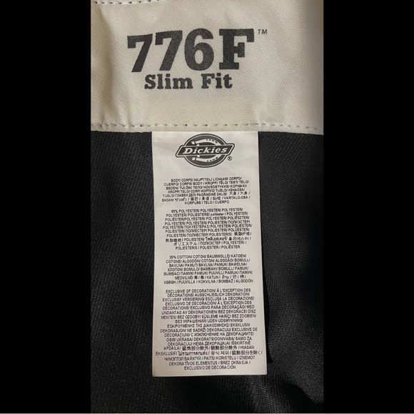 6 Regular | Black | Dickies Women's Work Pants | 776F Flex | Straight Leg - Picture 5 of 7